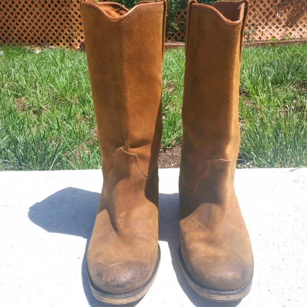 Bronx Brown Suede Leather Boots